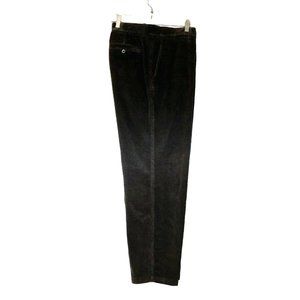 Cremieux Corduroy Pants 36x30 Actual L 28 Brown Flat Front 100% Cotton